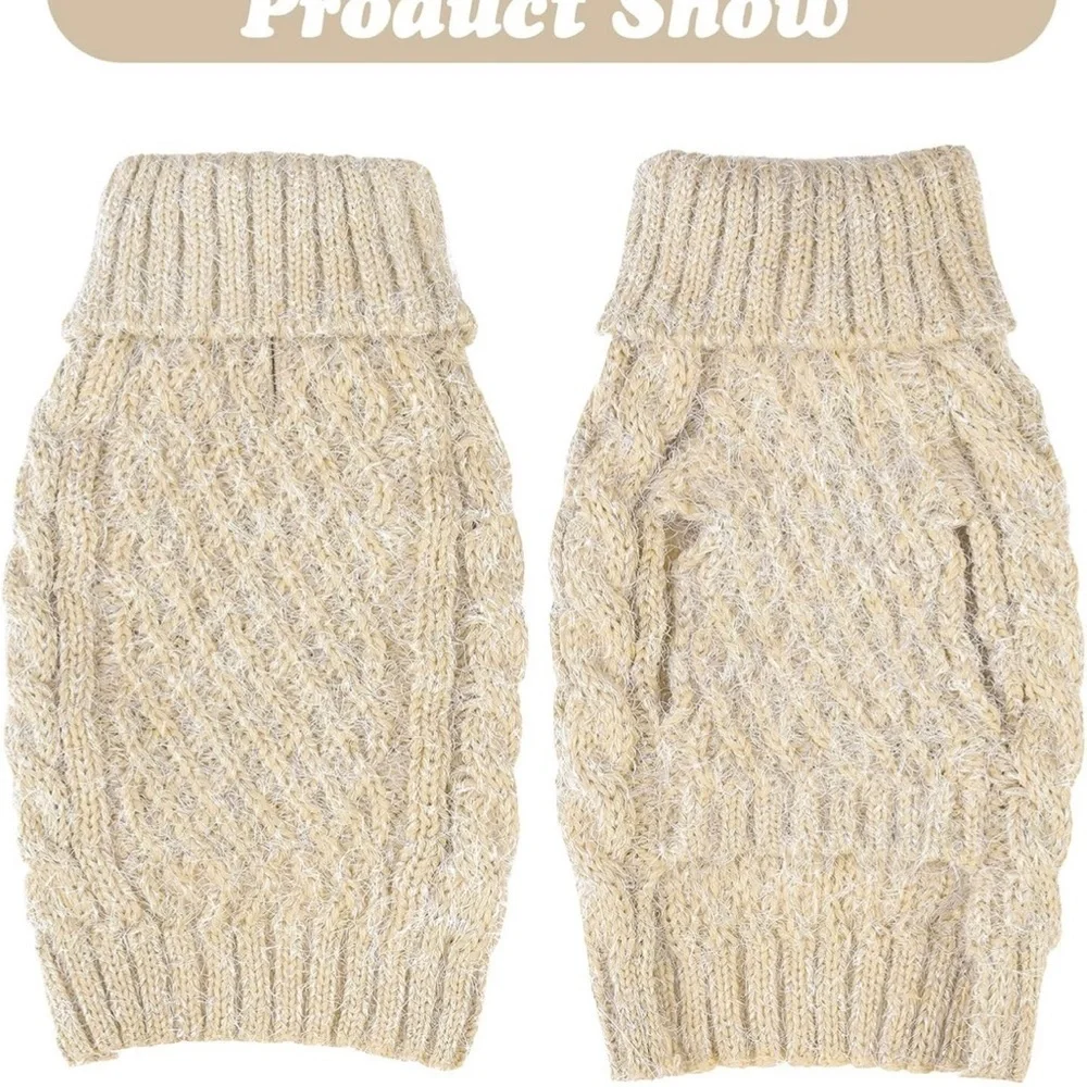 Cyeollo Cozy Cream Dog Sweater